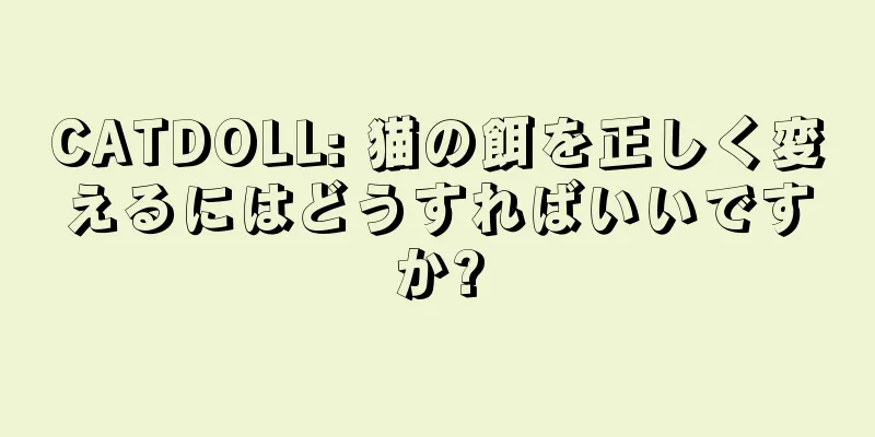CATDOLL: 猫の餌を正しく変えるにはどうすればいいですか?