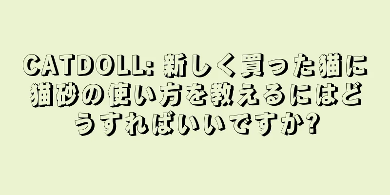 CATDOLL: 新しく買った猫に猫砂の使い方を教えるにはどうすればいいですか?