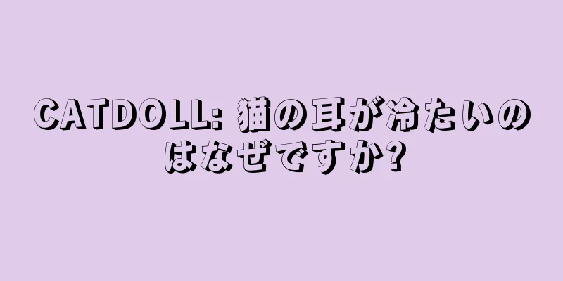 CATDOLL: 猫の耳が冷たいのはなぜですか?