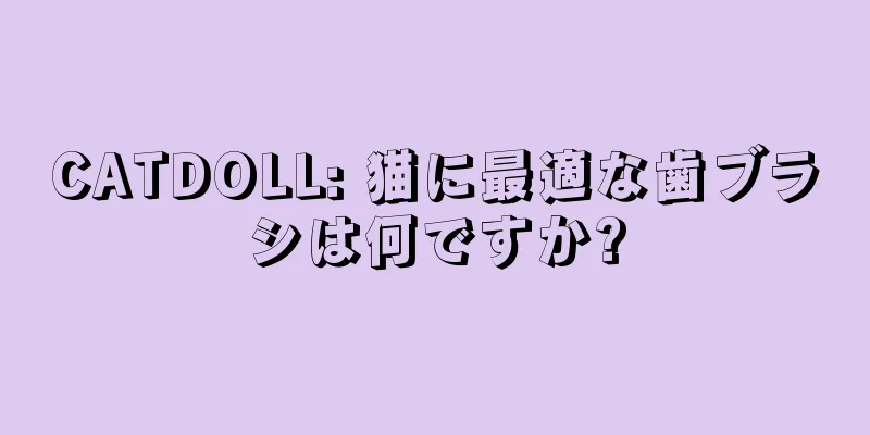 CATDOLL: 猫に最適な歯ブラシは何ですか?
