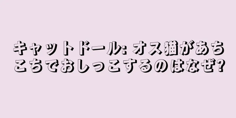 キャットドール: オス猫があちこちでおしっこするのはなぜ?