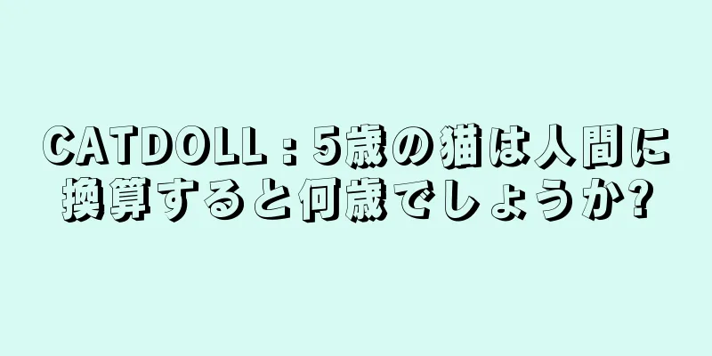 CATDOLL : 5歳の猫は人間に換算すると何歳でしょうか?