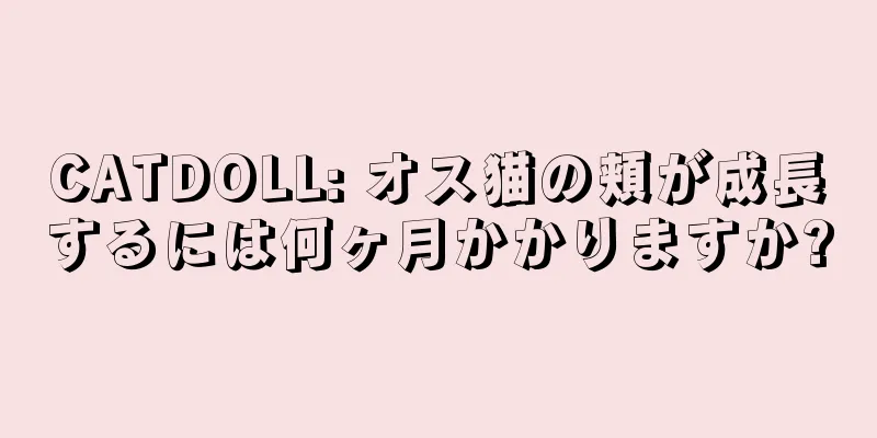 CATDOLL: オス猫の頬が成長するには何ヶ月かかりますか?