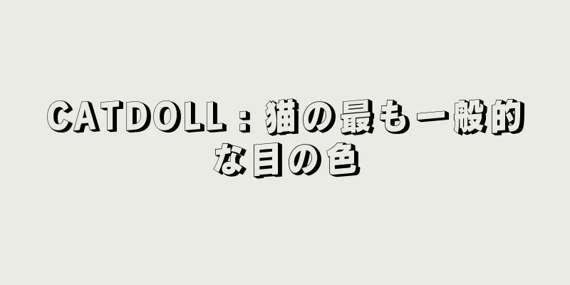 CATDOLL : 猫の最も一般的な目の色