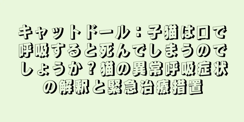 キャットドール：子猫は口で呼吸すると死んでしまうのでしょうか？猫の異常呼吸症状の解釈と緊急治療措置