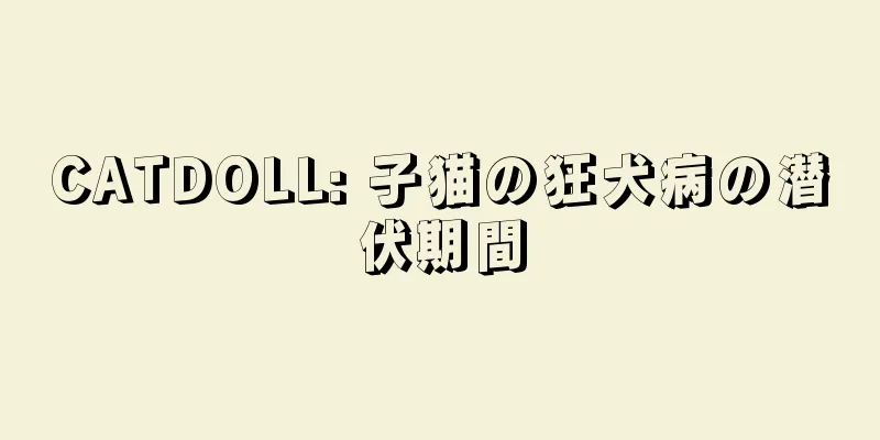 CATDOLL: 子猫の狂犬病の潜伏期間