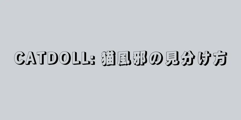 CATDOLL: 猫風邪の見分け方