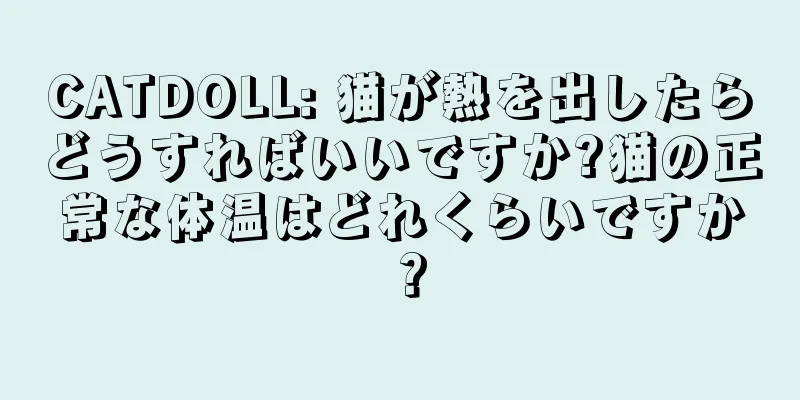 CATDOLL: 猫が熱を出したらどうすればいいですか?猫の正常な体温はどれくらいですか？
