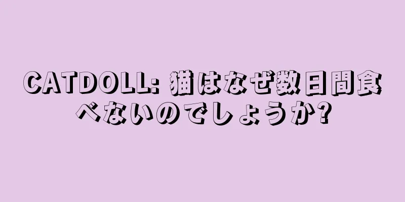CATDOLL: 猫はなぜ数日間食べないのでしょうか?