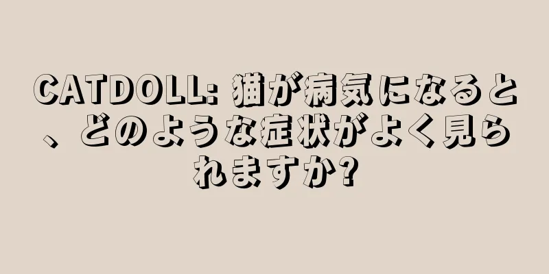 CATDOLL: 猫が病気になると、どのような症状がよく見られますか?
