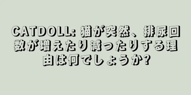 CATDOLL: 猫が突然、排尿回数が増えたり減ったりする理由は何でしょうか?