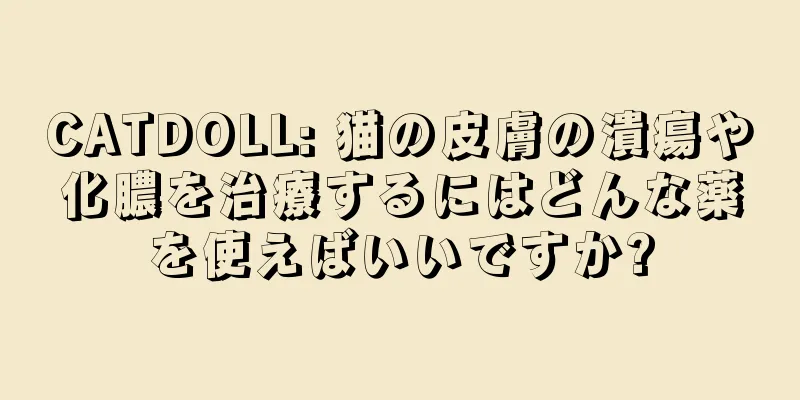 CATDOLL: 猫の皮膚の潰瘍や化膿を治療するにはどんな薬を使えばいいですか?