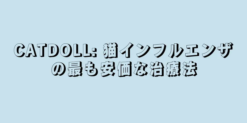 CATDOLL: 猫インフルエンザの最も安価な治療法