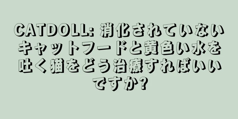 CATDOLL: 消化されていないキャットフードと黄色い水を吐く猫をどう治療すればいいですか?