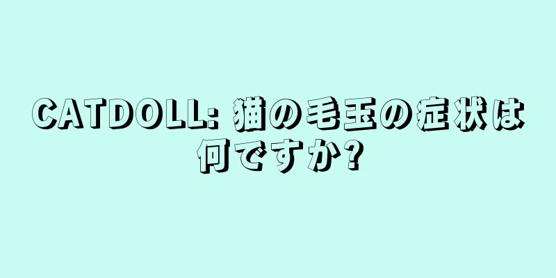 CATDOLL: 猫の毛玉の症状は何ですか?
