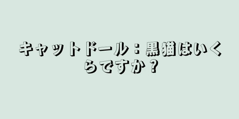 キャットドール：黒猫はいくらですか？