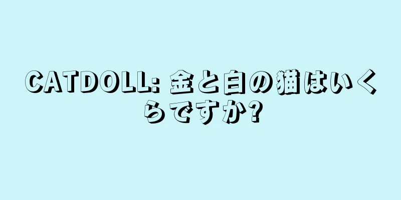 CATDOLL: 金と白の猫はいくらですか?