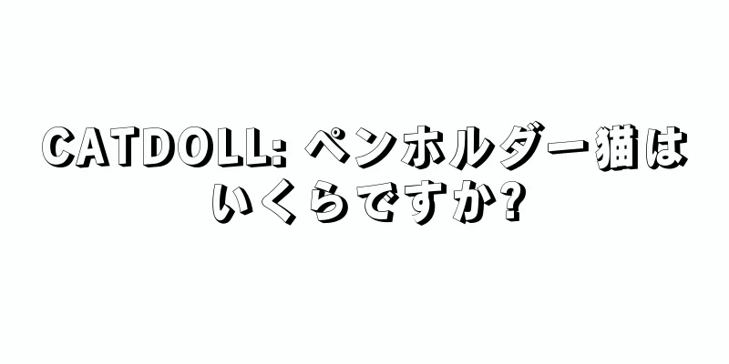 CATDOLL: ペンホルダー猫はいくらですか?