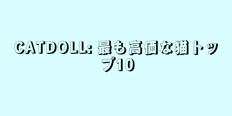 CATDOLL: 最も高価な猫トップ10