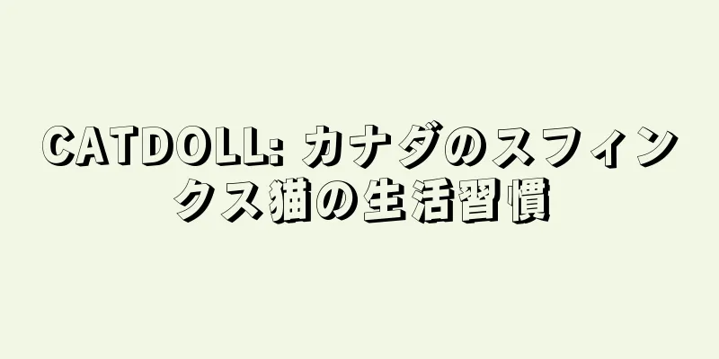 CATDOLL: カナダのスフィンクス猫の生活習慣