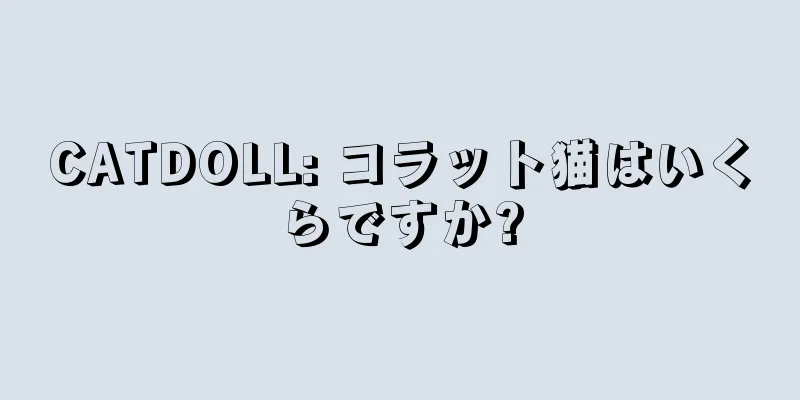 CATDOLL: コラット猫はいくらですか?