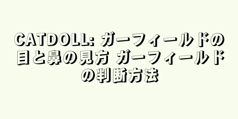 CATDOLL: ガーフィールドの目と鼻の見方 ガーフィールドの判断方法