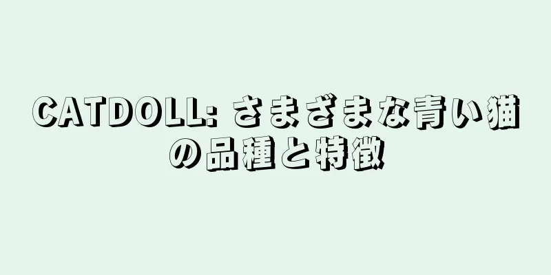 CATDOLL: さまざまな青い猫の品種と特徴
