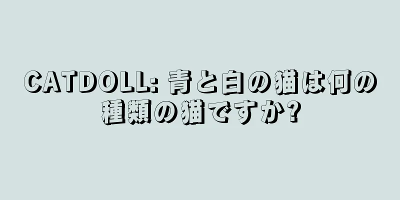 CATDOLL: 青と白の猫は何の種類の猫ですか?