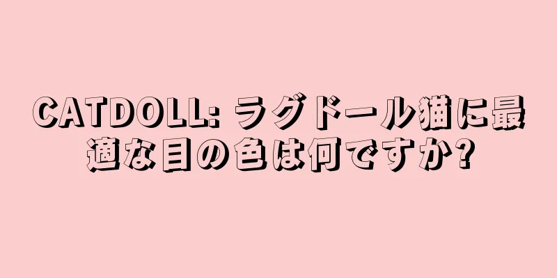 CATDOLL: ラグドール猫に最適な目の色は何ですか?