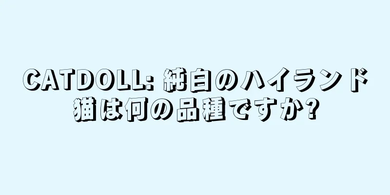 CATDOLL: 純白のハイランド猫は何の品種ですか?