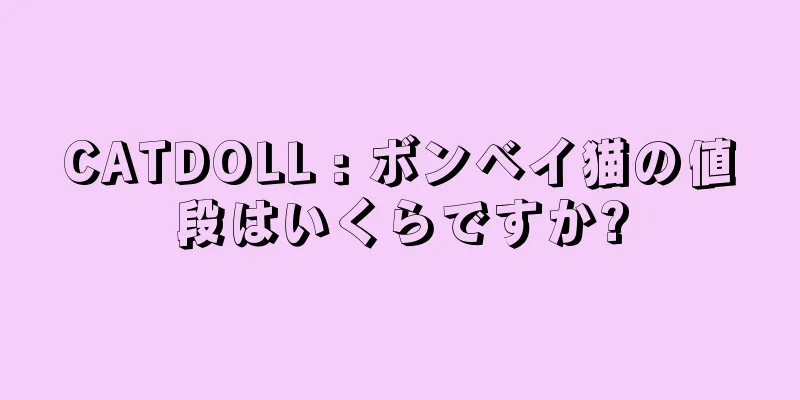 CATDOLL : ボンベイ猫の値段はいくらですか?