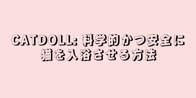 CATDOLL: 科学的かつ安全に猫を入浴させる方法