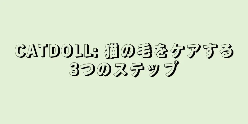 CATDOLL: 猫の毛をケアする3つのステップ