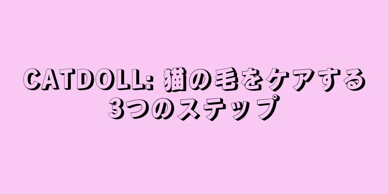 CATDOLL: 猫の毛をケアする3つのステップ