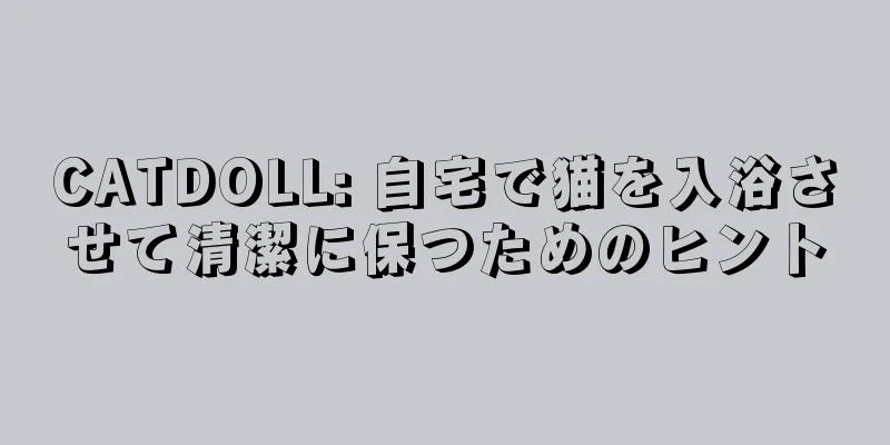 CATDOLL: 自宅で猫を入浴させて清潔に保つためのヒント