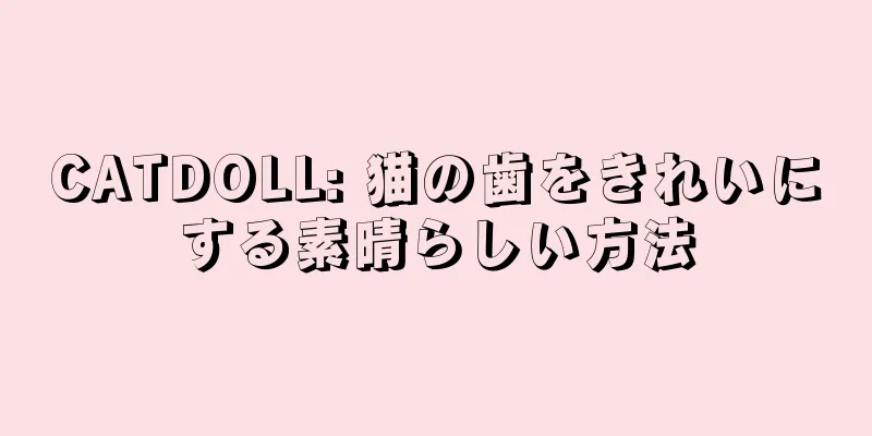 CATDOLL: 猫の歯をきれいにする素晴らしい方法