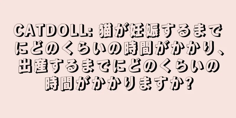 CATDOLL: 猫が妊娠するまでにどのくらいの時間がかかり、出産するまでにどのくらいの時間がかかりますか?