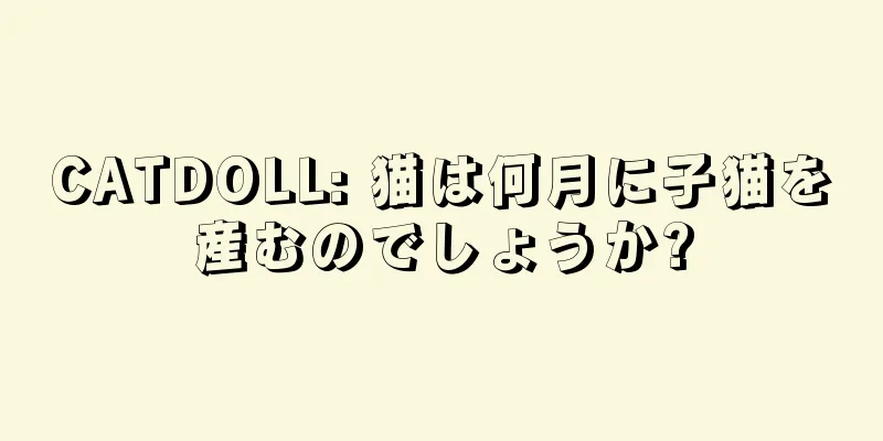 CATDOLL: 猫は何月に子猫を産むのでしょうか?