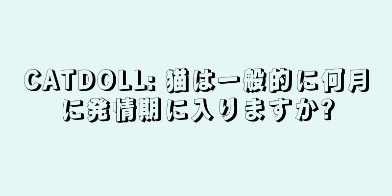 CATDOLL: 猫は一般的に何月に発情期に入りますか?