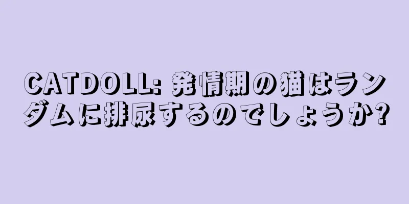 CATDOLL: 発情期の猫はランダムに排尿するのでしょうか?