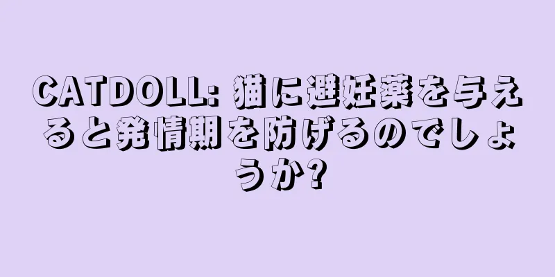CATDOLL: 猫に避妊薬を与えると発情期を防げるのでしょうか?
