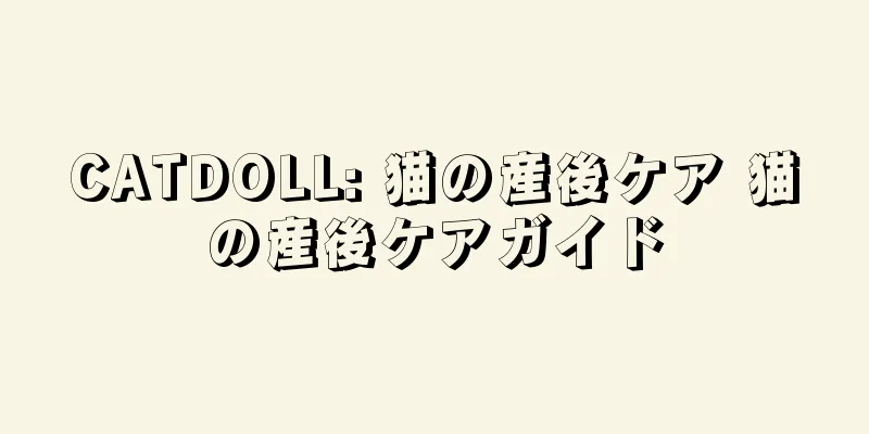 CATDOLL: 猫の産後ケア 猫の産後ケアガイド