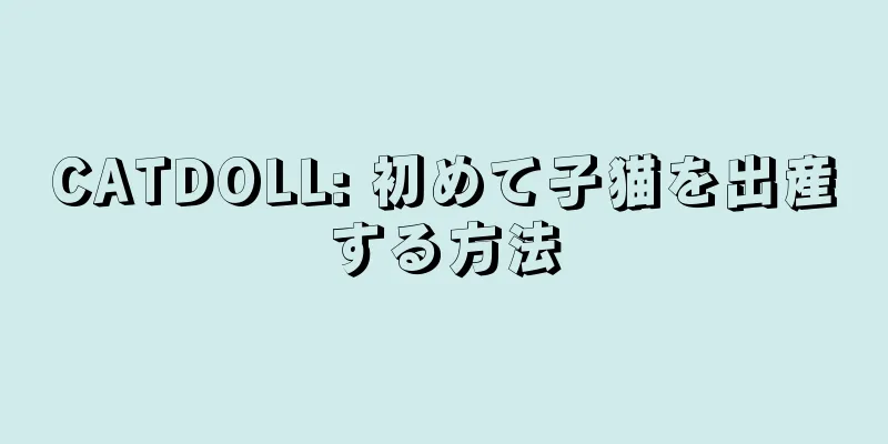 CATDOLL: 初めて子猫を出産する方法