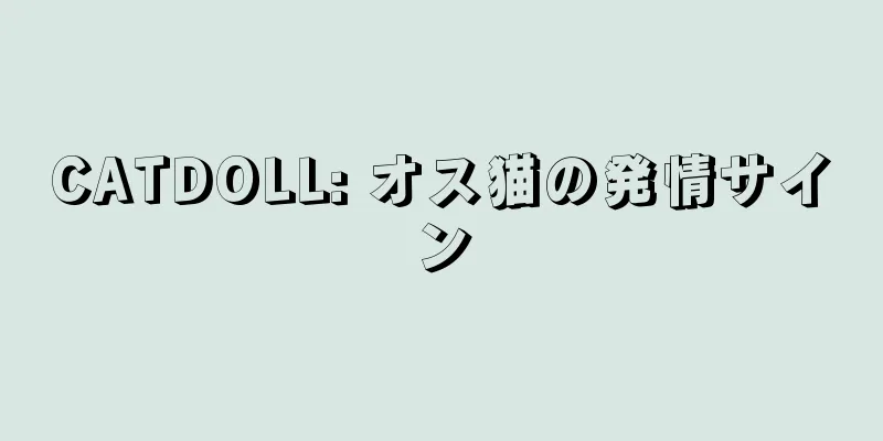 CATDOLL: オス猫の発情サイン