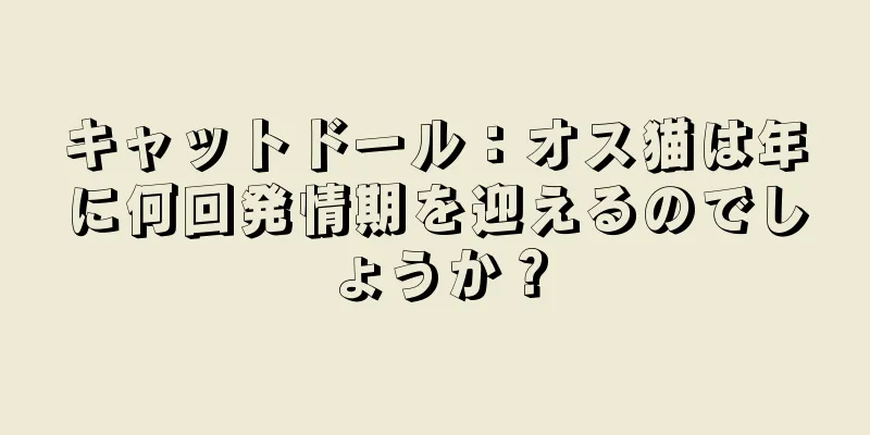 キャットドール：オス猫は年に何回発情期を迎えるのでしょうか？
