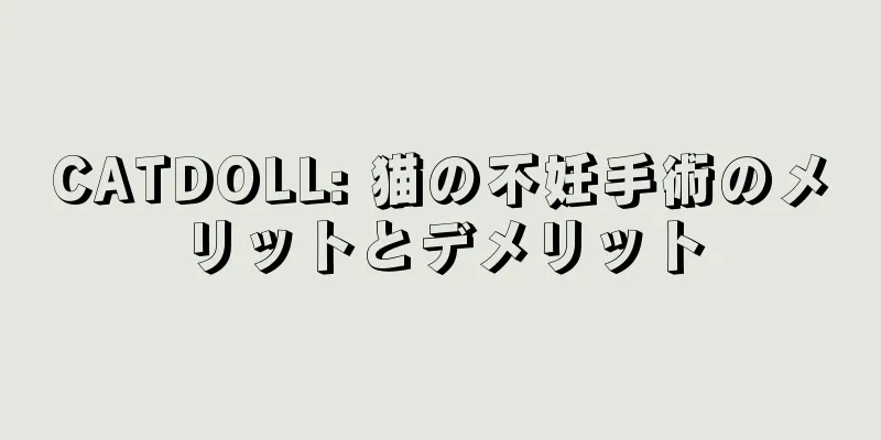 CATDOLL: 猫の不妊手術のメリットとデメリット