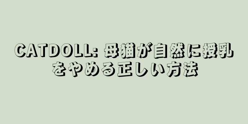 CATDOLL: 母猫が自然に授乳をやめる正しい方法