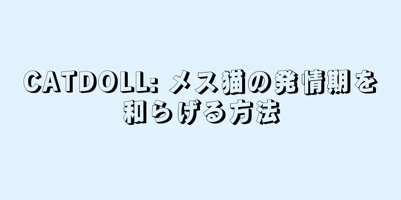 CATDOLL: メス猫の発情期を和らげる方法