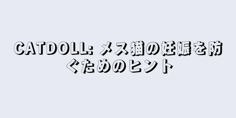CATDOLL: メス猫の妊娠を防ぐためのヒント