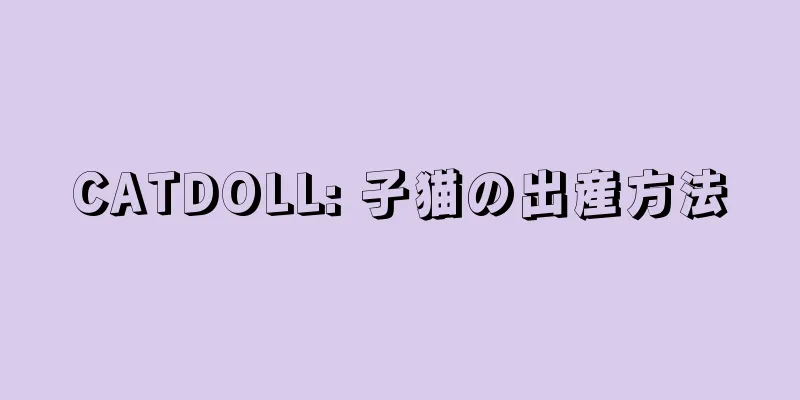 CATDOLL: 子猫の出産方法